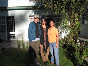 Outside of my homestay with Spanish Teacher, Cet, and homestay "mom" Lucy